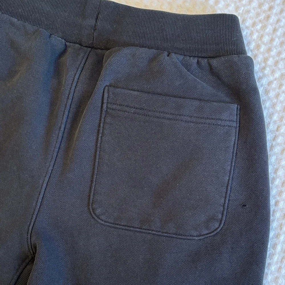 Champion Men's MEDIUM Black Athletic Sweats Shorts with Multicolor Logo